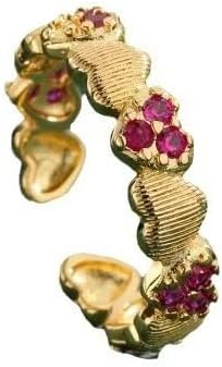 Gold-Plated Butterfly Rings - Vintage Snake Statement Rings with Cubic Zirconia for Women Adjustable Open Rings