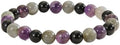 Crytsal Vibe Ultimate Protection Bracelet - Labradorite – Amethyst – Black Tourmaline - 8mm Beaded Bracelet for Protection - Elastic Adjustable Size