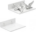 Z metnal Small Floating Shelves, Renter Friendly Mini Metal Display Shelf by Zmetnal