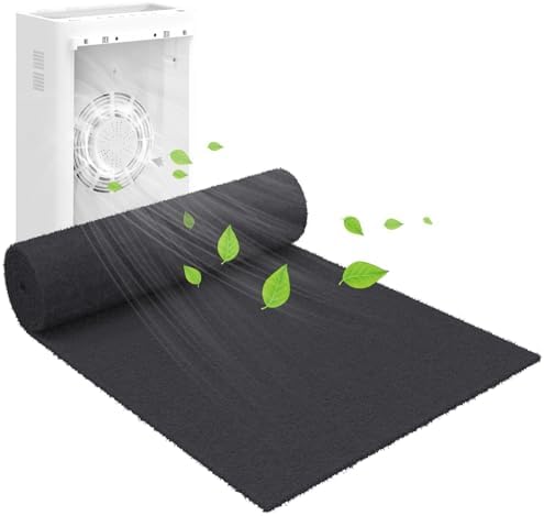 Cut to Fit Carbon Air Purifier Filter Roll, Carbon Pad Replacement by Demiwise