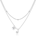 adoyi Valentines Day Gifts for Women Hers Dainty 14K Gold Plated Heart Initial Necklaces Layered Letter A-Z Pendant Necklace Stack Trendy Jewelry Birthday Valentines Day Gifts for Women Jewelry