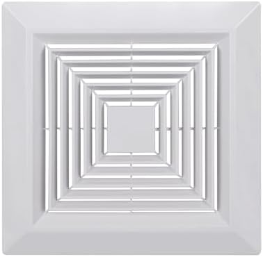 12x12 In White Bathroom Exhaust Fan Cover, Square Vent Grille - Image 4