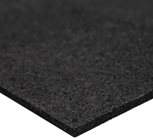 MSI Rubber Utility Mat 48in. x 72in. Black Non-Slip Floor Mat Tile - Image 2