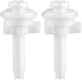2 Pieces Plastic Toilet Seat Screws Plastic Bolts, Nuts & Washers Parts Kit by YOIASHGH