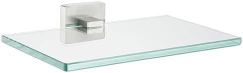 JQK Bathroom Glass Shelf, Tempered Glass Shower Storage 8 by 5 inches, 304 by Homeimprovement