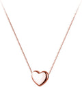 SLUYNZ Genuine 925 Sterling Silver Tiny Love Heart Pendant Necklace for Women Simple Sweet Heart Choker Necklace