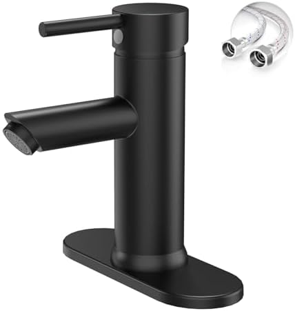 Bathroom Faucet for 1 or 3 Holes, Matte Black by Greenspring