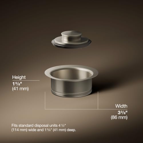 Kohler K-11352-BN Disposal Flange, Vibrant Brushed Nickel - Image 3