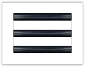 BUILDMART - 8x6 White Modern AC Vent Cover - Decorative Air Vent - Standard by TexasBuildmart