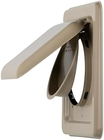 NO-PEST VENT Dual Door Dryer Vent Cover 4 Inch Outdoor, Made in USA, Highest - Image 2