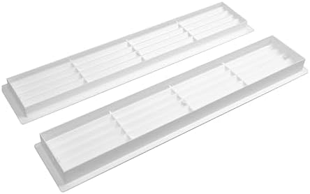 17.7 x 3.6 Inch Door Vent Cover – Two-Sided White Plastic Vent Cover - Image 7