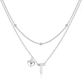 adoyi Valentines Day Gifts for Women Hers Dainty 14K Gold Plated Heart Initial Necklaces Layered Letter A-Z Pendant Necklace Stack Trendy Jewelry Birthday Valentines Day Gifts for Women Jewelry