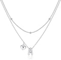 adoyi Valentines Day Gifts for Women Hers Dainty 14K Gold Plated Heart Initial Necklaces Layered Letter A-Z Pendant Necklace Stack Trendy Jewelry Birthday Valentines Day Gifts for Women Jewelry