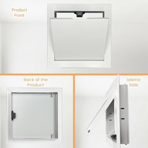 Access Panel for Drywall, 10 x 10 inch Wall Hole Cover Aluminum Alloy White - Image 5