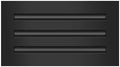 BUILDMART - 12x6 Modern AC Vent Cover - Decorative Black Air Vent - Standard by TexasBuildmart