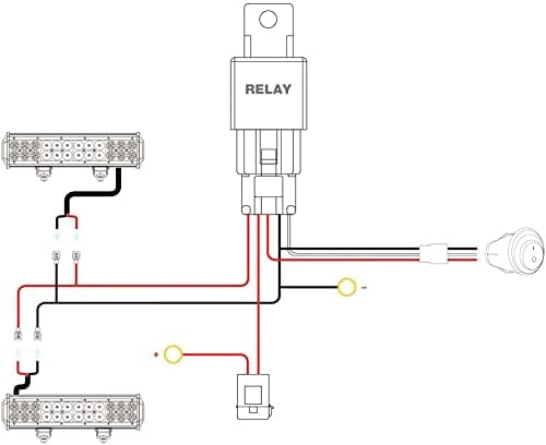 Nilight 2PC 4Inch Amber Led Pods Triple Row 60W Flood Spot Combo Driving Fog Lights with 16AWG Wiring Harness-2 Leads for Offroad Pickup Trucks Jeep ATV UTV SUV, 2 Years Warranty