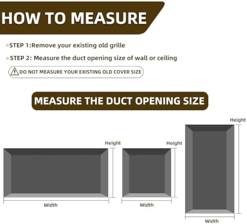 20x12 Return Air Grille for 20"W x 12"H Duct Opening, Return Air Vent Cover - Image 3
