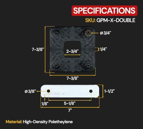 6 Pack 2' x 6' - 1/2" Heavy Duty Ground Protection Mats - Image 4