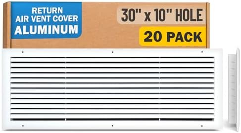 Fits 30x10 Hole | Aluminum Return Air Grille by Handua | Vent Cover Grill by Handua