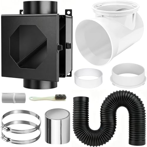 4 Inch Dryer Lint Trap Kit, Metal Lint Collector Box by GTACASS