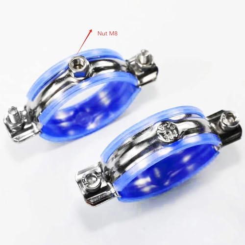 2PCS 304 Stainless Steel Wall Ceiling Mount Pipe Supports, Split Ring Hanger - Image 4