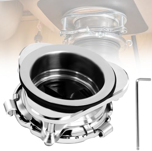 Garbage Disposal Flange Kit, 3-Bolt Stainless Steel, 3-1/2 Inch Sink Hole by Ketofa
