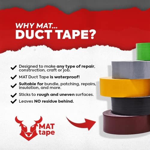 MAT Duct Tape Brown Industrial Grade, 2 inch x 60 ft. Waterproof, UV Resistant - Image 2