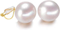 Pearl Clip on Earrings for Women Drop Clip Earrings for Women Gold Plated White Imitation Pearl Earrings Fashion