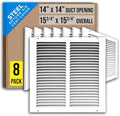 Fits 14x14 Duct Opening | Steel Return Air Grille by Handua | Vent Cover Grill by Handua