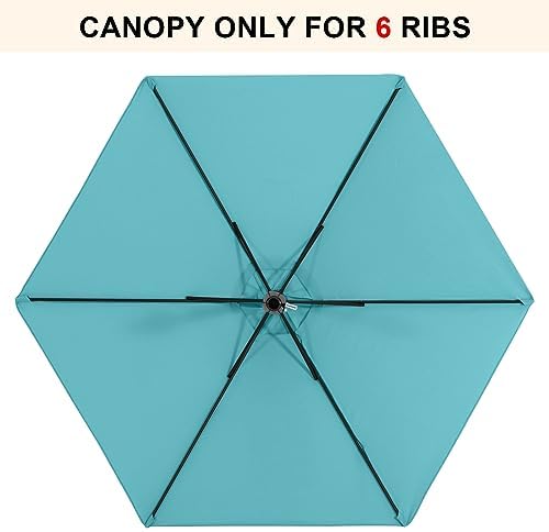 MASTERCANOPY Patio Umbrella 9 ft Replacement Canopy - Image 2