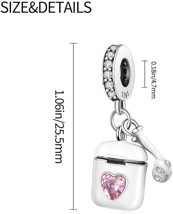 925 sterling silver bracelet necklace pendant, women's jewelry, a charming pendant suitable for matching the original bracelet, perfect for parties, birthdays, and as a jewelry gift