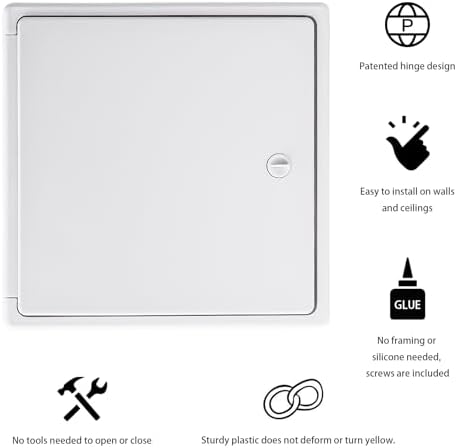 EASY-EXS Access Panel 6x6 with Door Plastic White - Image 4