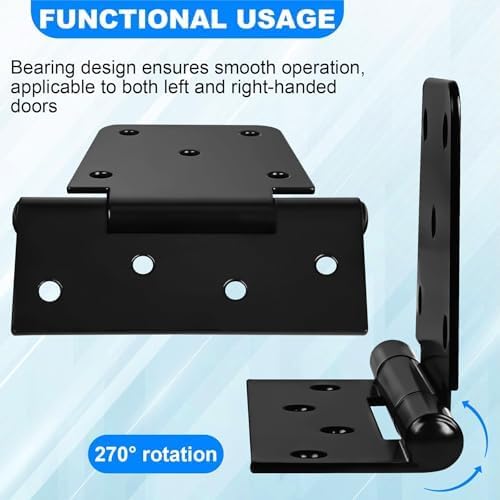 Heavy Duty Gate Hinges 3.5 inch 8 Pack Extra Thick Industrial T Barn Door - Image 3