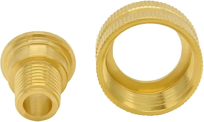 Joywayus 2PCS Brass Swivel Pipe Fitting 3/4" GHT Female x 1/4" NPT Male | - Image 7