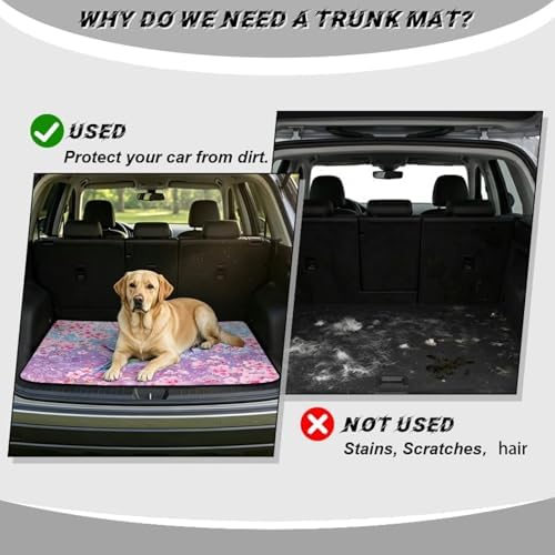 Hummingbird Mandala Waterproof Car Trunk Mat 29"x39" - Image 4