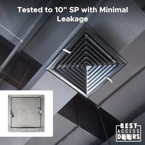 Best 14" x 14" Self-Stick Duct Access Door – 1" Fiberglass Insulated Steel HVAC - Image 5