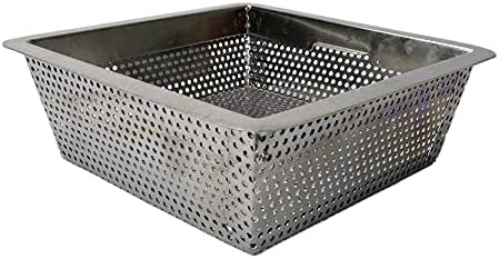 AmGood 8.5 in. x 8.5 in. x 3 in. Stainless Steel Commercial Floor Drain Strainer - Image 3