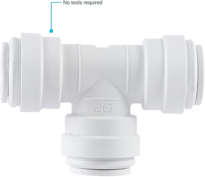John Guest Speedfit 3/8 Inch x 3/8 Inch x 1/4 Inch OD Reducing Tee, Push to - Image 6