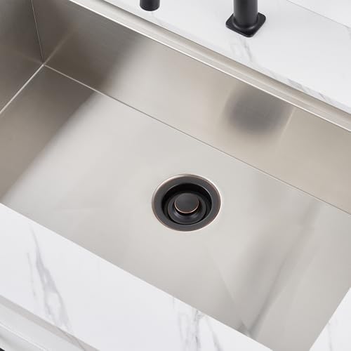Luxier GD02-O Kitchen Sink Garbage Disposal Flange and Stopper in Oil Rubbed - Image 4