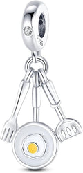 MULA 925 Sterling Silver Charms for Bracelets and Necklaces Airplane Passport Dangle Pendants Beads Butterfly Dragonfly Charms Jewelry Charm for Women