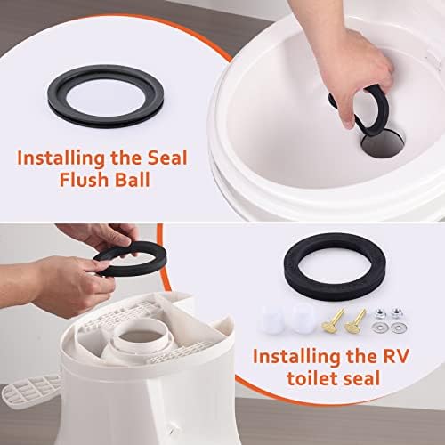 boeemi RV Toilet Seal Kit for Dometics 300 310 320 Series, 2-in-1 Combo - Image 2