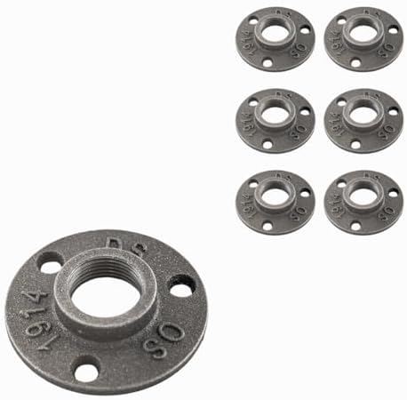 3/4" FLANGE: Industrial Threaded Black Iron Pipe Fittings; Natural by PRIMPIPEWORKS