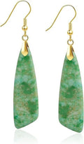 Jasper Stone Earrings for Women Trendy Dangle Earrings Fishhook Drop Earrings