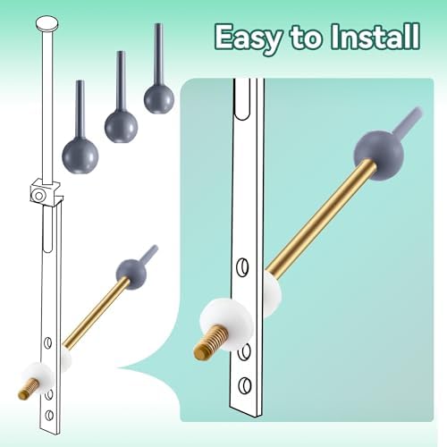 Enhon 4 Pack Universal Pop Up Drain Ball Rod Assembly - Image 6