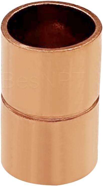 10 Pcs 1/4 Inch Straight Copper Coupling Fittings, Pipe Solder Joint | C X C - Image 5