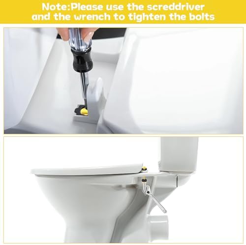 SelfTek 2Pcs Universal Toilet Seat Screws, Heavy Duty Toilet Seat Bolts Set - Image 5
