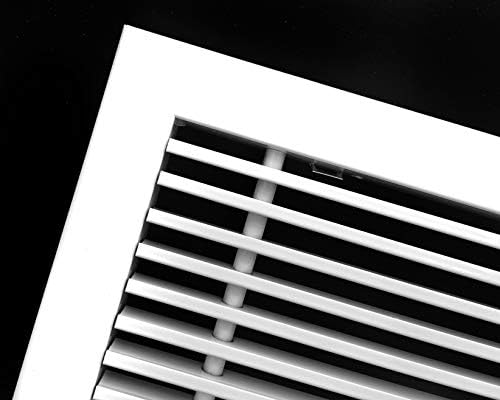 HVAC Premium 4"W X 4"H Linear Aluminum Clip-On Bar Return Air Grille - Image 2