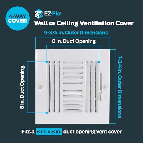 EZ-FLO 8 x 8 Inch Air Vent Cover - Image 2