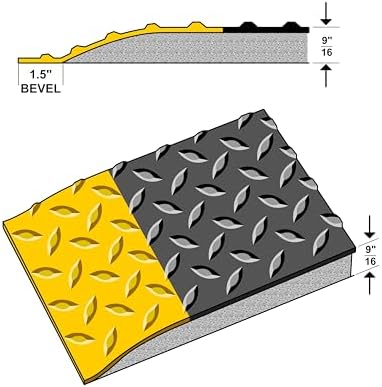 Rhino Mats DTT24BYX39 Diamond Plate Ant-Fatigue Mat, 2-Sides Yellow, 2 FT. x 39 - Image 6