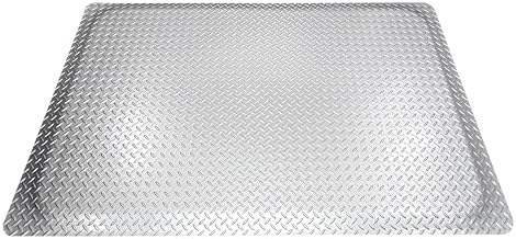 American Classic Diamond Plate Anti-Fatigue Gray Mat, Industrial Ergonomic by Rhino+Mats